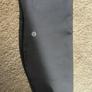 lululemon athletica Black and White Striped Leggings
